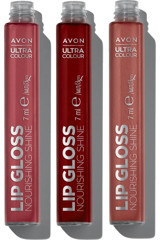 Avon Ultra Color Wisteria Glow-Peony Blush-Gleaming Guava Nemlendiricili Işıltılı Dudak Parlatıcısı
