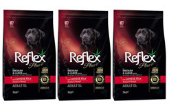 Reflex Plus Kuzu Etli Pirinçli Orta Irk Yetişkin Köpek Maması 9 Kg