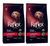 Reflex Plus Kuzu Etli Pirinçli Orta Irk Yaşlı Köpek Maması 6 Kg