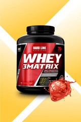Hardline Nutrition 3 Matrix Çilekli Whey Protein Protein Tozu 2.3 kg