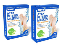 Movel Ölü Deri-Çatlak Aloe Veralı Çorap Tipi Ayak Peeling Maskesi 2 Adet