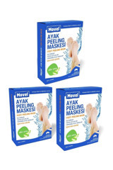 Movel Ölü Deri-Çatlak Aloe Veralı Çorap Tipi Ayak Peeling Maskesi 3 Adet