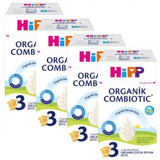Hipp Combiotic Laktozlu Glutensiz Organik Probiyotikli 3 Numara Devam Sütü 4x600 gr