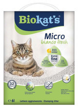 Biokat's Mikro Bianco Fresh Topaklanan İnce Taneli Bentonit Kedi Kumu 6 lt