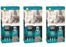 Reflex Topaklanan İnce Taneli Aktif Karbonlu Bentonit Kedi Kumu 3x6 lt