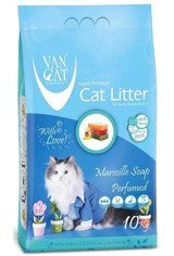 Van Cat Marsilya Sabun Kokulu Topaklanan İnce Taneli Bentonit Kedi Kumu 10 kg