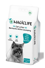 Magic Life Kokusuz Topaklanan İnce Taneli Bentonit Kedi Kumu 20 lt