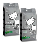 Sandy Kokusuz Topaklanan İnce Taneli Sodyum Bentonit Kedi Kumu 2x10 kg