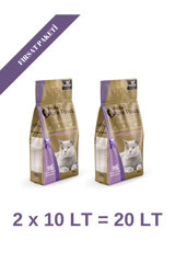 White Pure Paws Lavanta Kokulu Topaklanan İnce Taneli Bentonit Kedi Kumu 2x10 lt