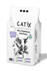Catix Lavanta Kokulu Topaklanan İnce Taneli Bentonit Kedi Kumu 10 lt