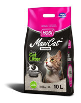 Hobi Maxicat Topaklanan İnce Taneli Aktif Karbonlu Bentonit Kedi Kumu 10 lt