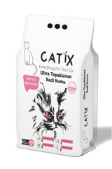 Catix Bebek Pudrası Kokulu Topaklanan İnce Taneli Bentonit Kedi Kumu 10 lt