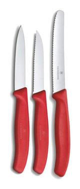 Victorinox Swiss Classic Paslanmaz Çelik 3 Parça Meyve - Sebze Bıçağı Seti