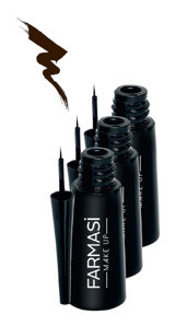Farmasi 3'lü Mat Siyah İnce Uçlu Kıl Fırça Likit Eyeliner