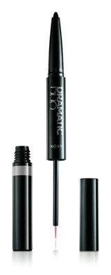 Avon Dramatic Duo 2si 1 Arada Çift Taraflı Suya Dayanıklı Mat Pastel Gri Kalıcı Jel Eyeliner