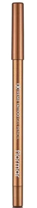 Flormar Extreme Tattoo Gel Suya Dayanıklı Pastel Gold Kalıcı Kalın Uçlu Kalem Eyeliner