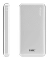 Phixi Force P18 10000 mAh Hızlı Şarj Micro Type C - USB Powerbank Beyaz