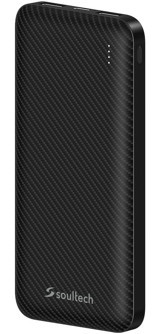 Soultech Bt141S Carbon 10000 mAh Hızlı Şarj Micro USB Powerbank Siyah