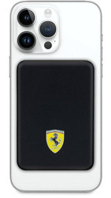Ferrari 5000 mAh Hızlı Şarj Mıknatıslı Işıklı Type C Powerbank Siyah
