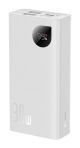Baseus Adaman2 Digital Display 10000 mAh Hızlı Şarj Type C Powerbank Beyaz
