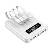 Concord C115 10000 mAh Micro Lightning - Type C - USB Powerbank Beyaz