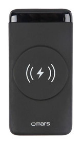 Omars Omws008 10000 mAh Mıknatıslı Type C - USB Kablosuz Powerbank Siyah
