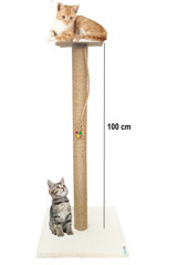 Nursoft Oturaklı Oyuncaklı 100 cm Kedi Tırmalama Tahtası