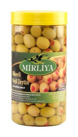 Mirliya Yeşil Zeytin Pet Kavanoz 1 kg