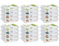 Pure Baby Wipes Zeytinyağlı 50 Yaprak 24'lü Islak Mendil