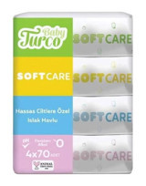 Baby Turco Softcare 70 Yaprak 4'lü Islak Mendil