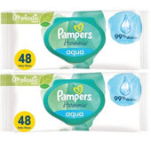 Prima Pampers Harmonie Aqua Pure 48 Yaprak 2'li Islak Mendil