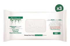 Sleepy Easy Clean 100 Yaprak 3'lü Islak Mendil