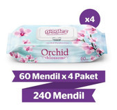 Gi?ggles Orkide Kokulu 60 Yaprak 4'lü Islak Mendil