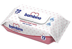 Bambino Alkolsüz 72 Yaprak Islak Mendil