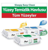 Sleepy Easy Clean Çamaşır Sulu 100 Yaprak 3'lü Islak Mendil