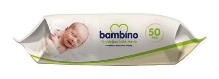 Bambino Yenidoğan 50 Yaprak Islak Mendil
