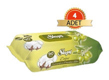 Sleepy Zeytinyağlı 90 Yaprak 4'lü Islak Mendil