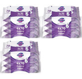 Confort 70 Yaprak 3'lü Islak Mendil
