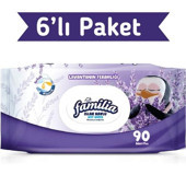 Familia Lavantanın Ferahlığı 90 Yaprak 6'lı Islak Mendil