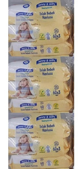 Jenny & Willy Sensitive Yenidoğan 60 Yaprak 9'lu Islak Mendil