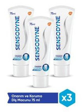 Sensodyne Onarım ve Koruma Naneli Florürlü Diş Macunu 3x75 ml