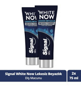 Signal Lekesiz Beyazlık Naneli Florürlü Diş Macunu 2x75 ml
