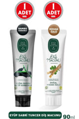 Eyüp Sabri Tuncer Bambu Karbonlu Misvaklı Organik Florürsüz Diş Macunu 2x90 ml