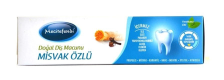 Mecitefendi Misvaklı Organik Florürsüz Diş Macunu 75 ml