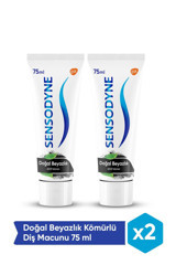 Sensodyne Doğal Beyazlık Kömürlü Florürlü Diş Macunu 2x75 ml