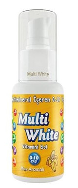 Multi White Muzlu Organik Florürsüz Diş Macunu 50 ml