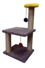 Juge Oturaklı Oyuncaklı Katlı 60 cm Kedi Tırmalama Tahtası