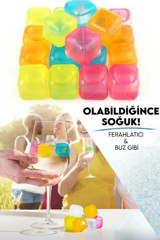 Hirosh Silikon Renkli Kare Buz Kalıbı