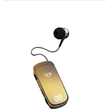 Linktech V81 Kulak İçi Kablolu Bluetooth Kulaklık Gold
