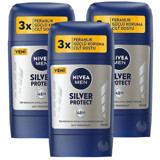 Nivea Pudralı Ter Önleyici Antiperspirant Stick Erkek Deodorant 3x50 ml